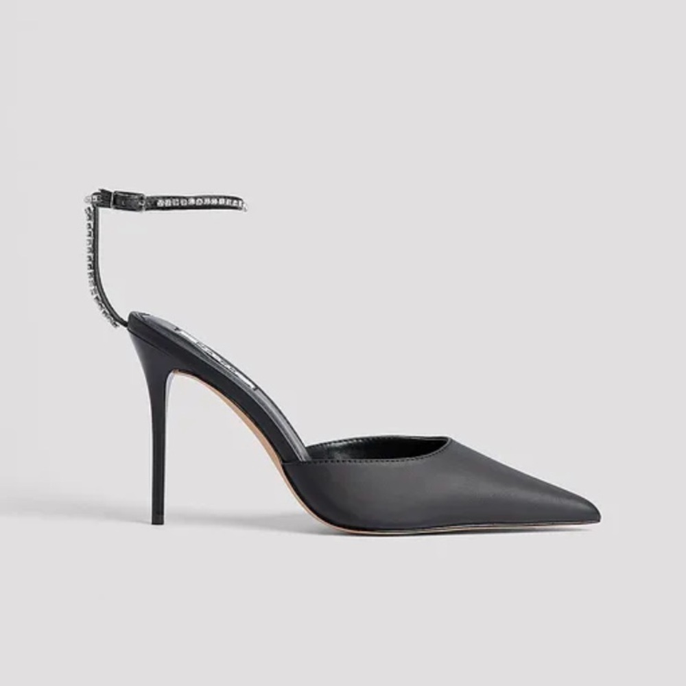 NAKD Rhinestone ankle strap heels